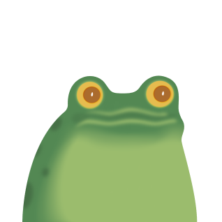 frog with unphased expression